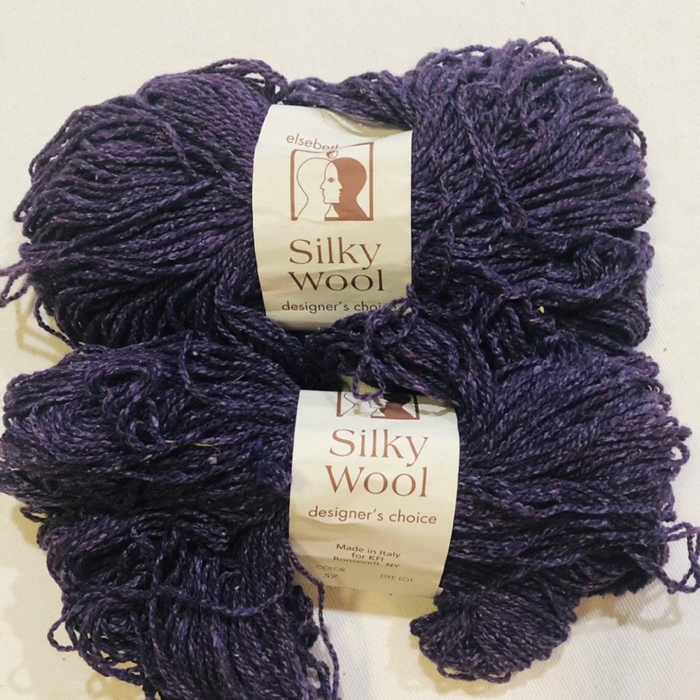 2 Skeins Elsebeth Lavold Silky Wool